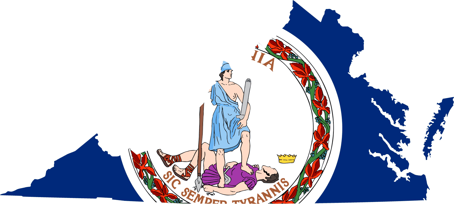Virginia_flag_map